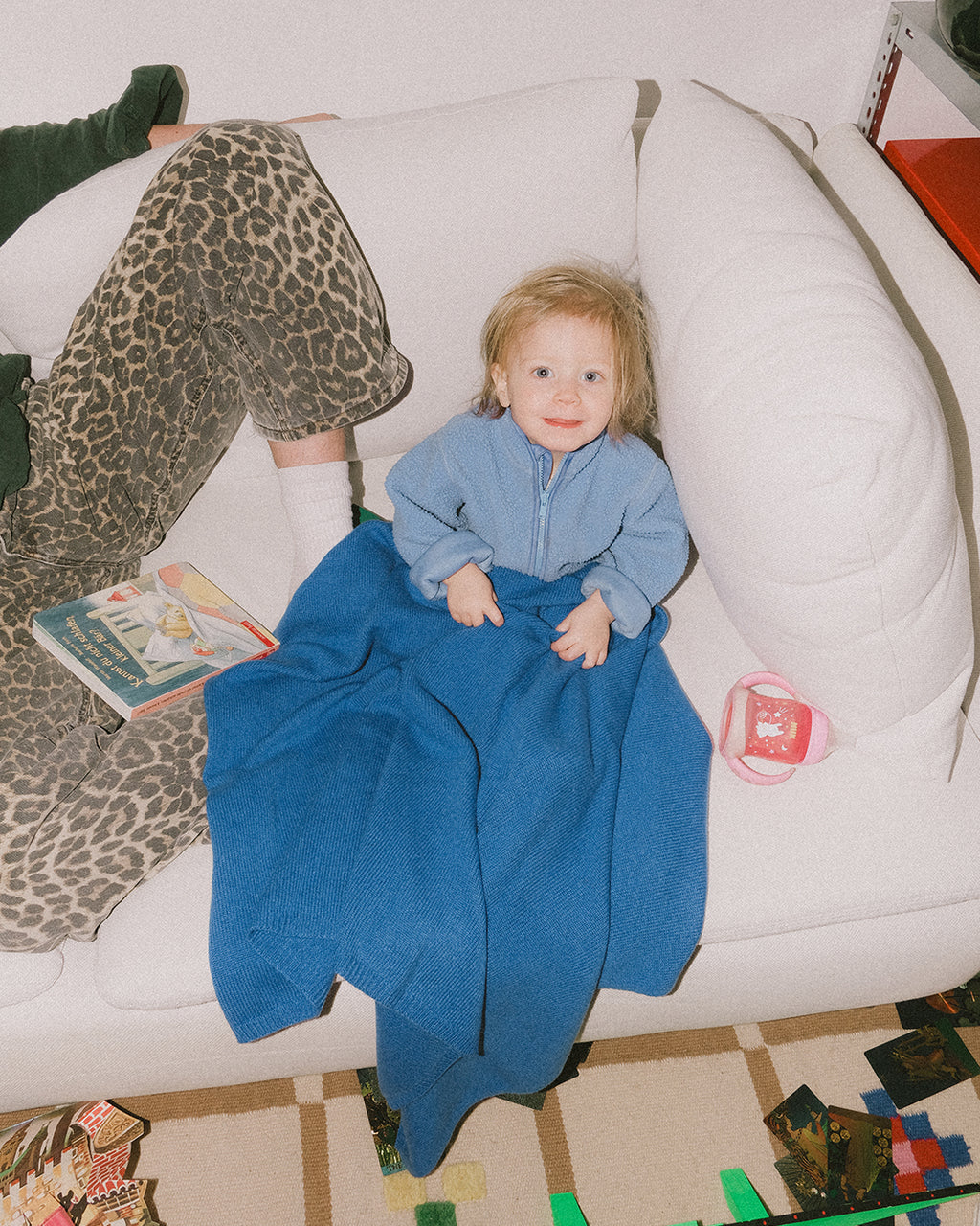 Wolke Carl Baby Blanket - Superblue