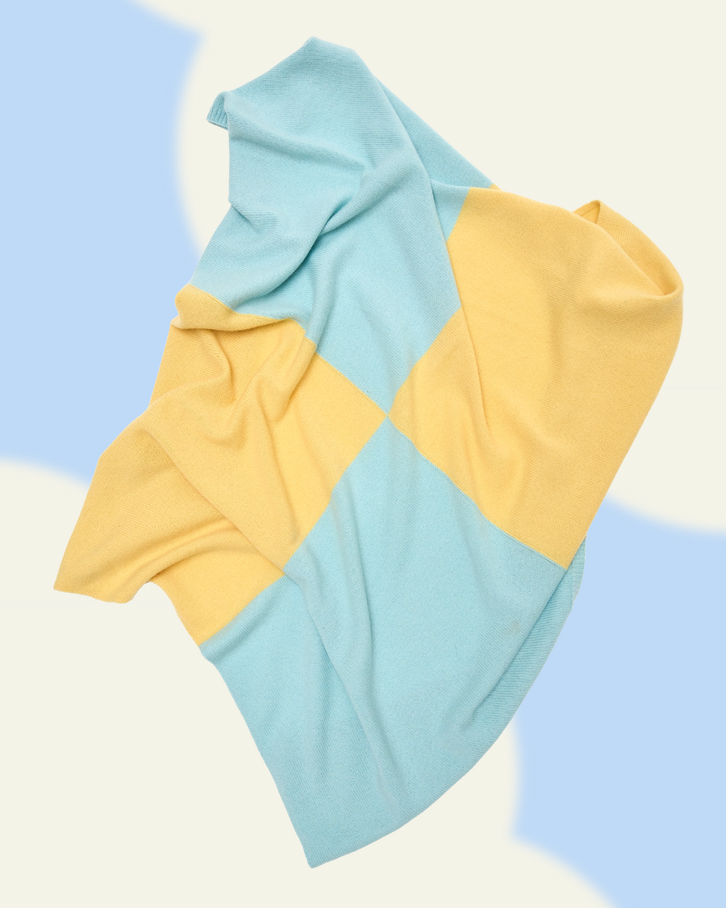 Wolke Sophie Baby Blanket - Vanilla & Aqua