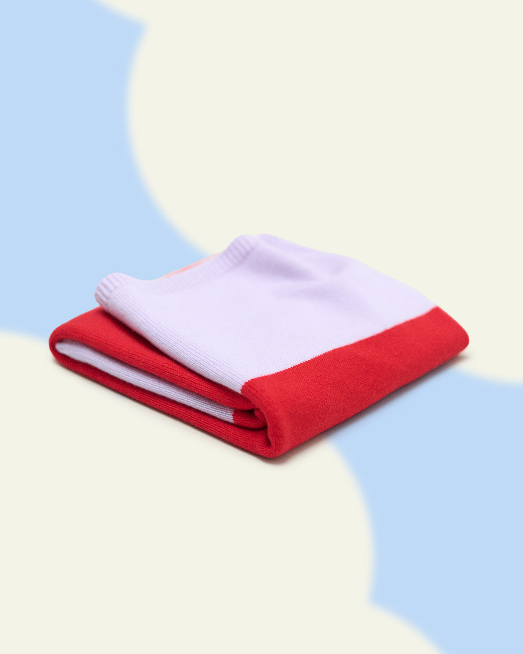 Wolke Lea Baby Blanket - Lava and Syringa