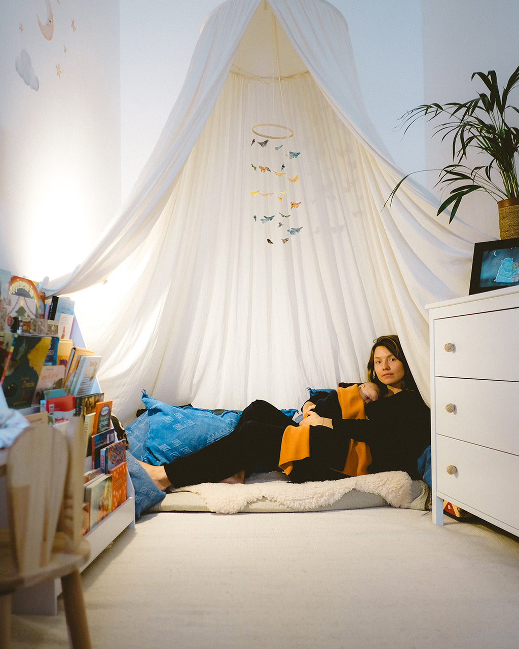 Wolke Rio Baby Blanket - Apricot and Cosmos