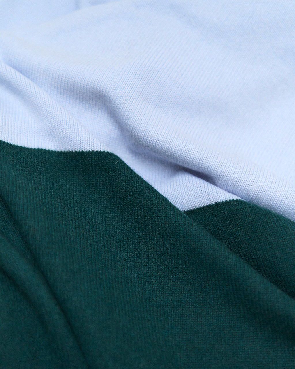 Wolke Peppi Baby Blanket - Azure and Dark Green