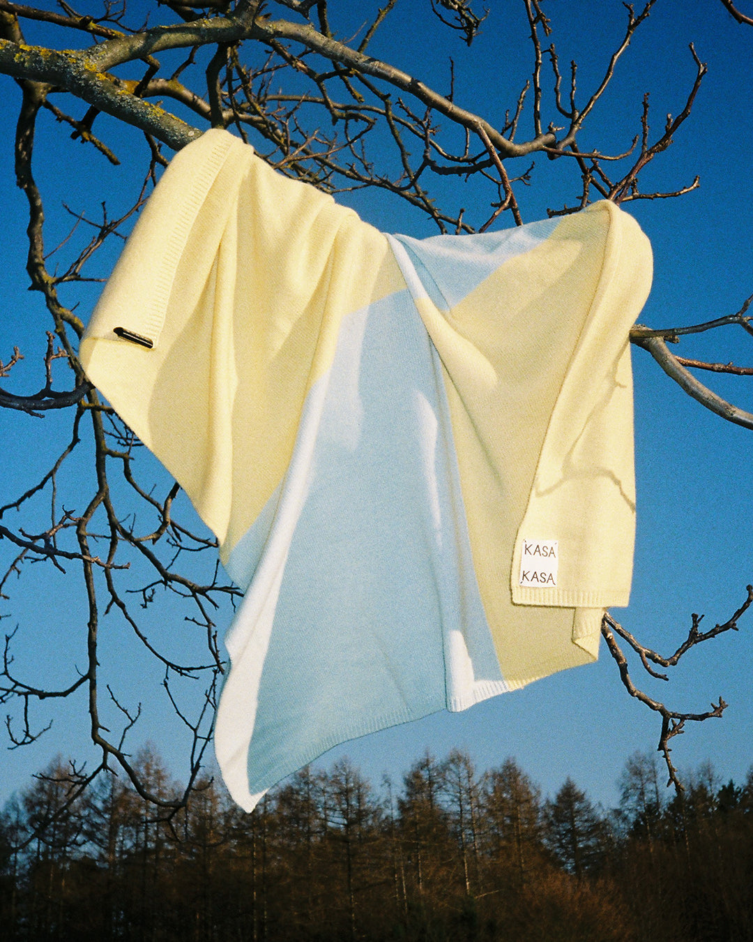 Wolke Sophie Baby Blanket - Vanilla & Aqua